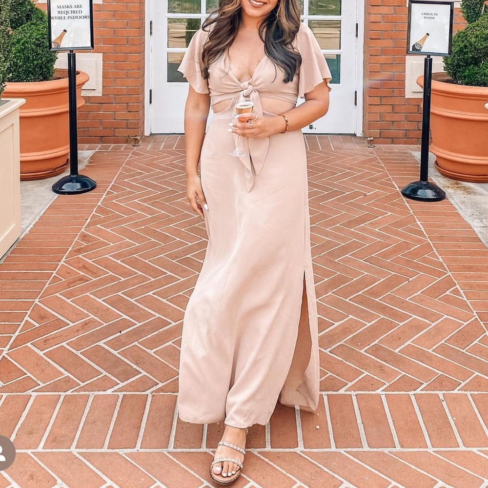 Tie front dress